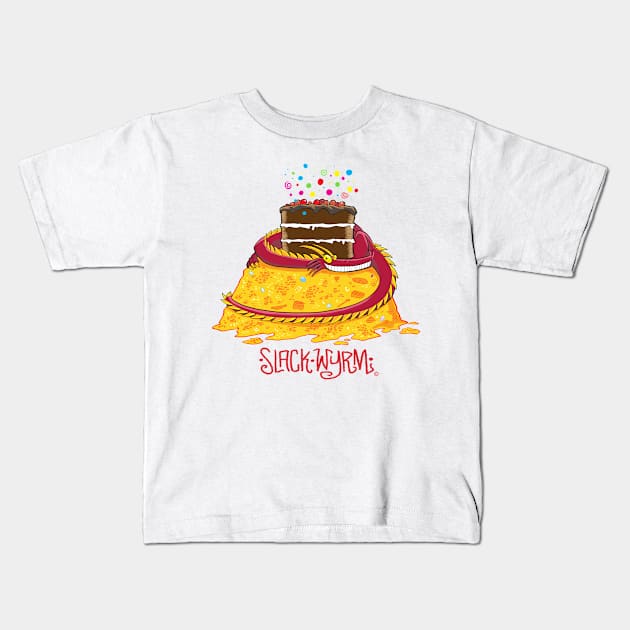 Hildegard takes the cake Kids T-Shirt by Slack Wyrm